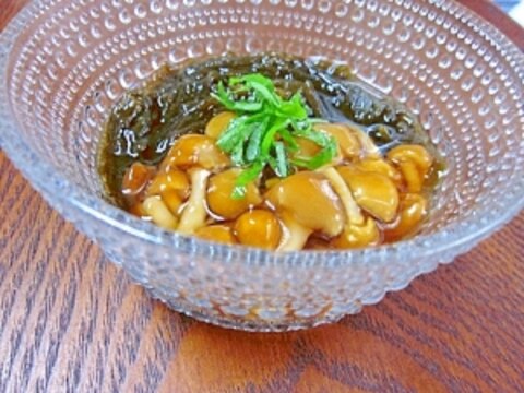 食べるサプリメント♪　「なめこともずくの酢の物」